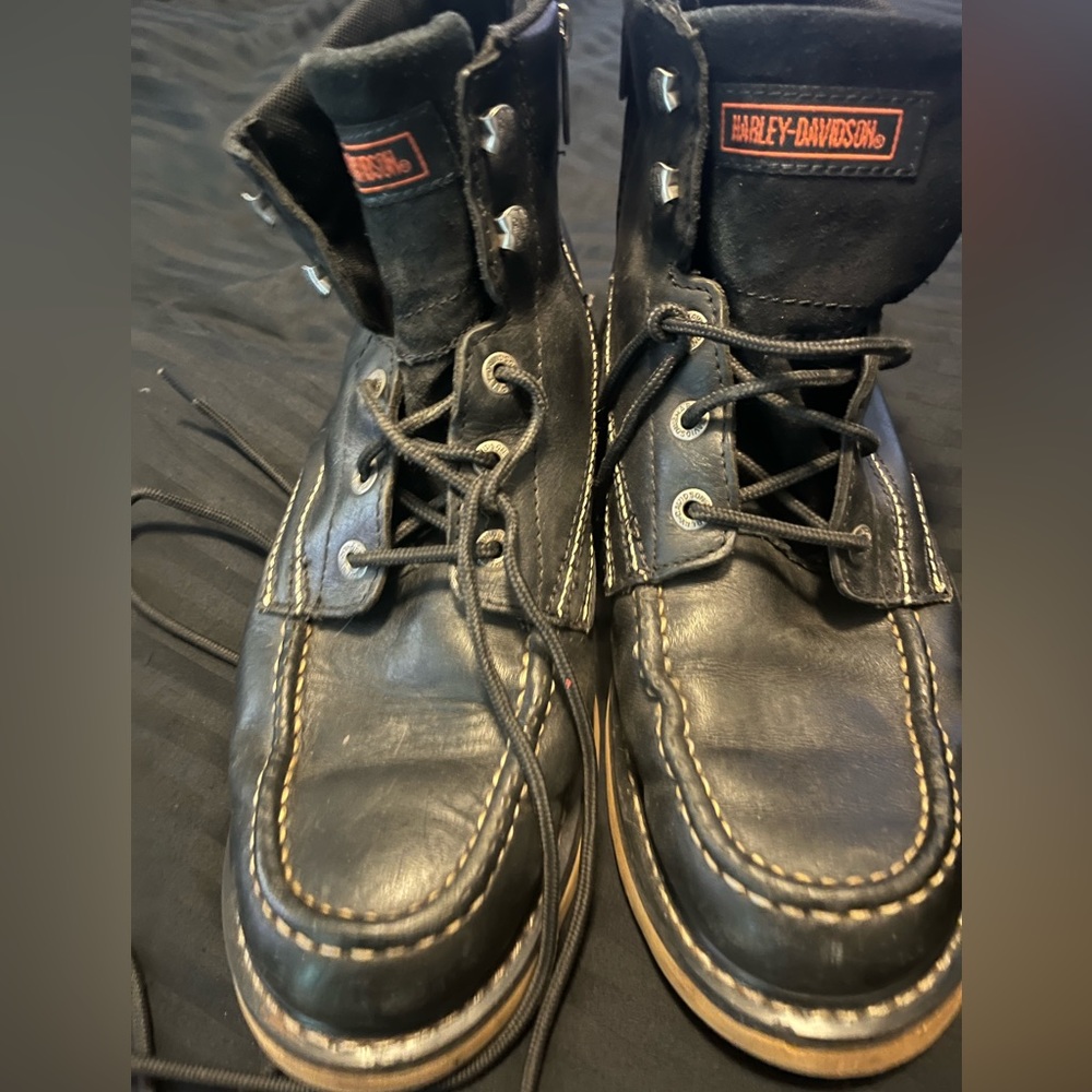 Leather Harley Davidson Riding Boots sz 12